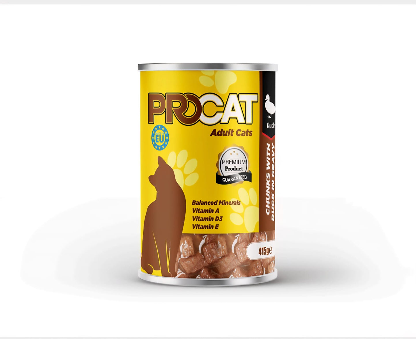 Procat wet food chunks with duck for adult cat