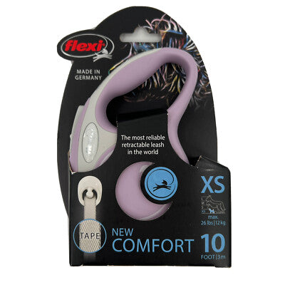 Flexi comfort xsmall light purple 3m Retractable Tape Leash for Dogs (Up to 12kg)