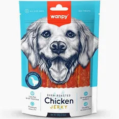 Wanpy dog treats with chicken jerky 100g