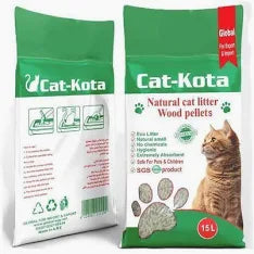 catkota Clumping Cat wood Litter 15L