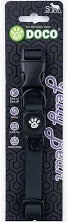 Doco dog collar small jelly bean black (27-37x1.5cm)