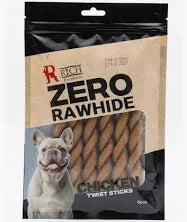 Rich Excellence Zero Rawhide Chicken twist sticks Dog Treats 6pcs