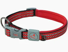 DOCO dog collar large vario o-ring red & gray (53-64x2.5cm)