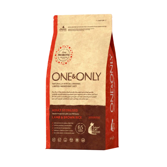 ONE &ONLY dry food with lamb for sterilized cat 2k