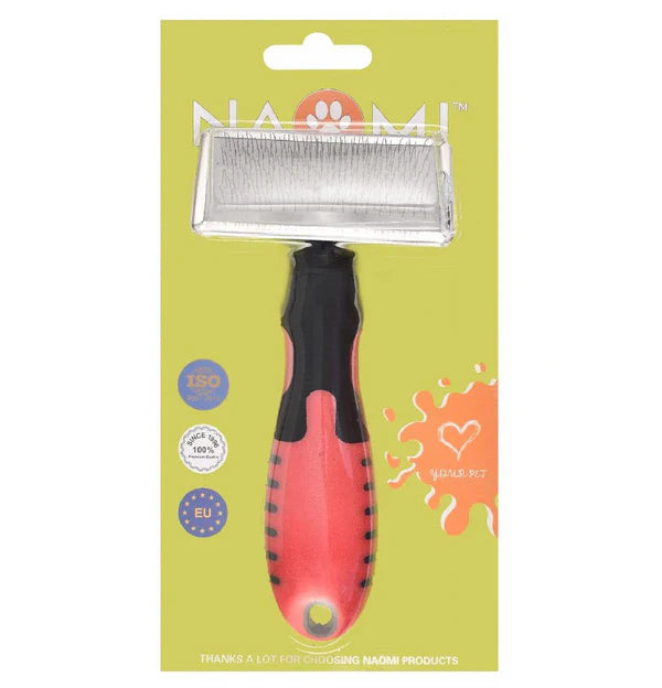 Naomi Black & Red Pet Grooming medium Brush