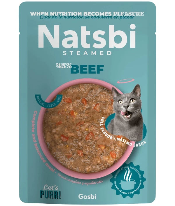 Gosbi natsbi with beef for cat 200gm
