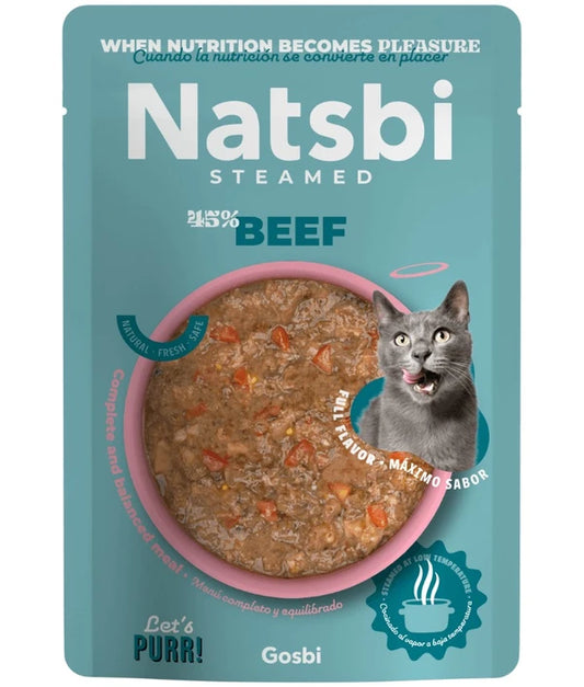 Gosbi natsbi with beef for cat 200gm