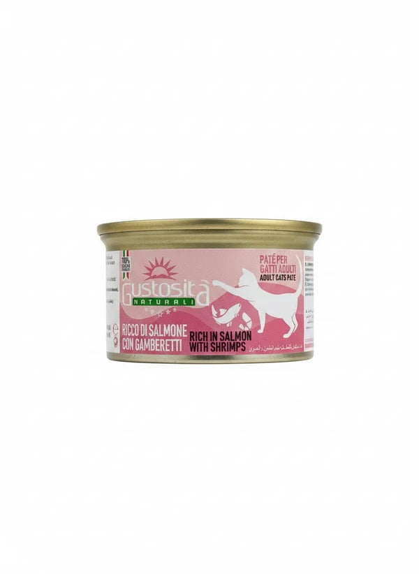 Gustosita wet pate with salmon & shrimps for cats 85g