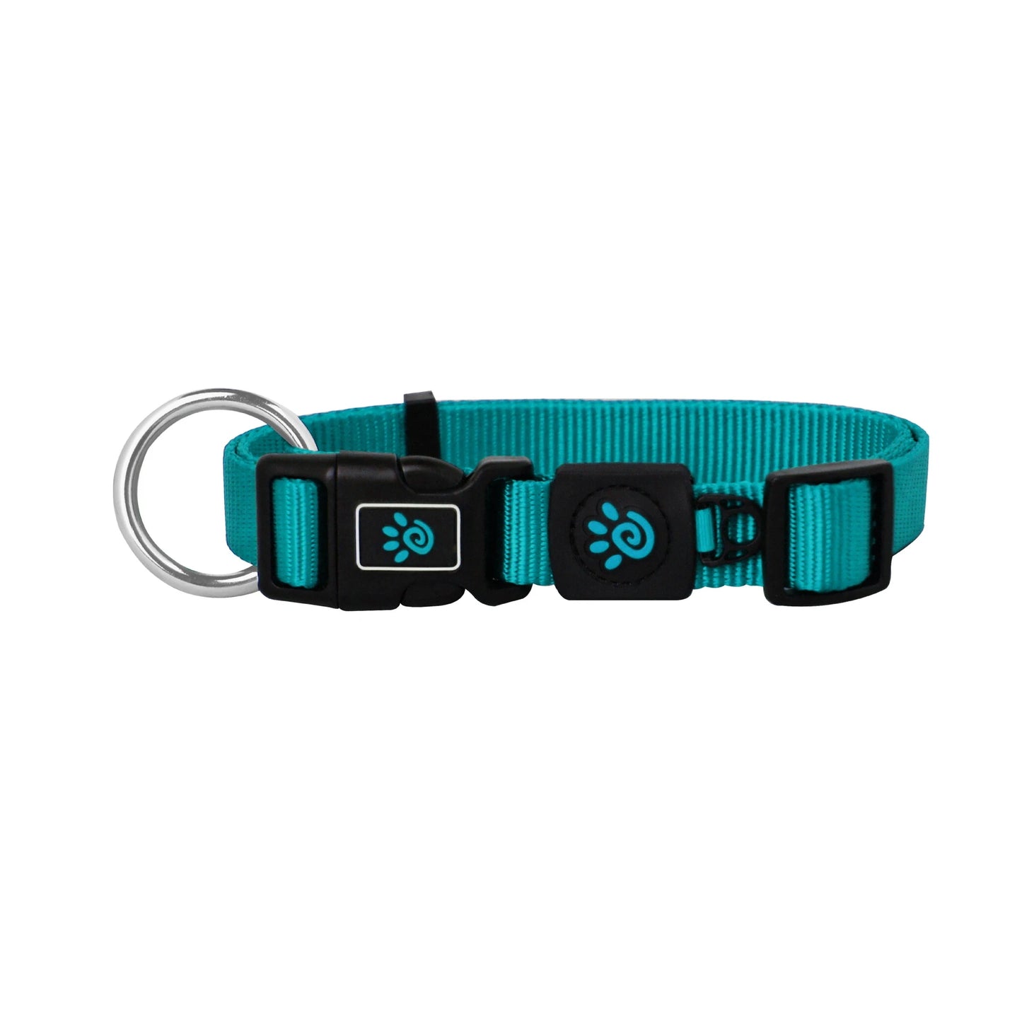DOCO dog collar large Nylon o-ring Turquoise (40-62x2.5cm)