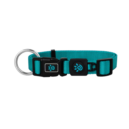 DOCO dog collar large Nylon o-ring Turquoise (40-62x2.5cm)